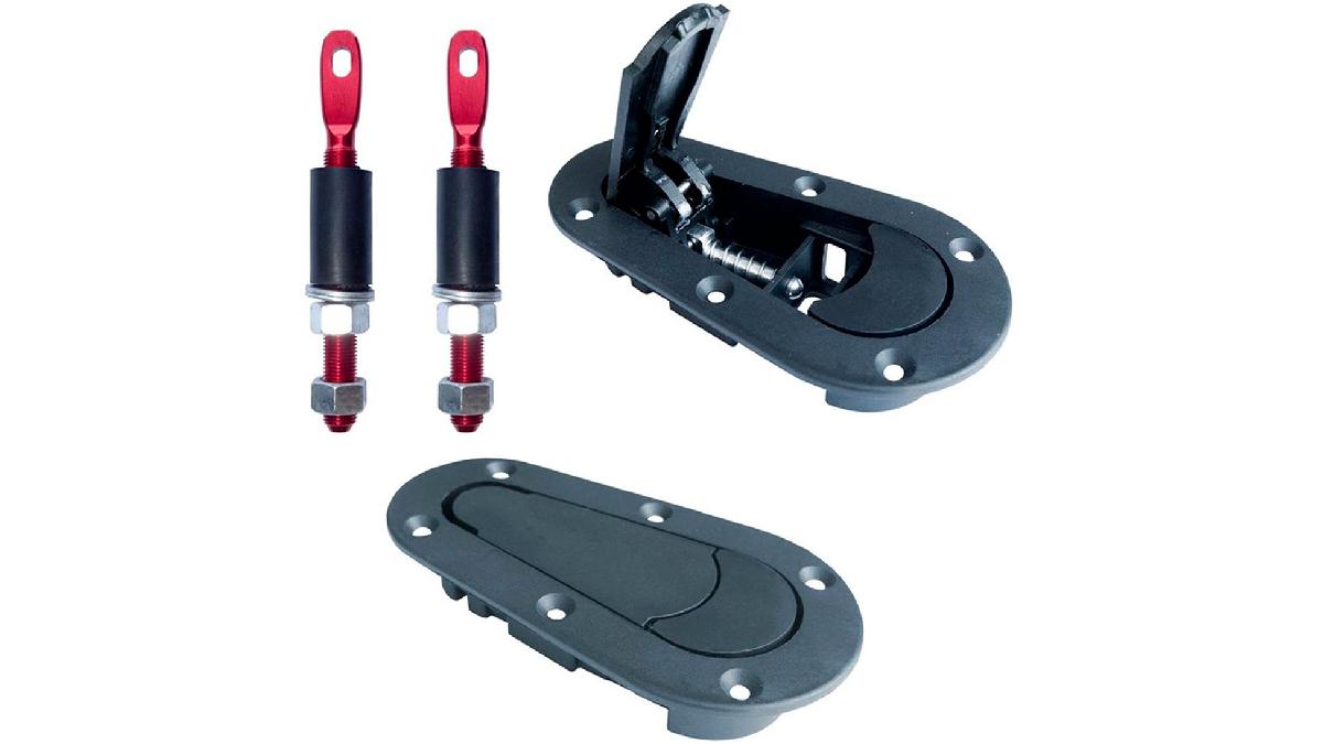 Simini+Racing+Set+Crochets+de+capot+universel+-+Quick+Release+-+ABS%2FAluminium